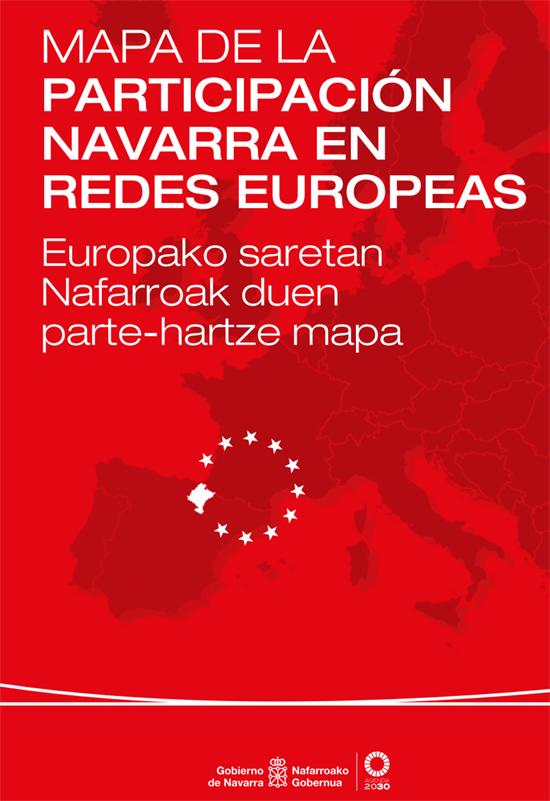 Europako saretan Nafarroak duen parte-hartze mapa